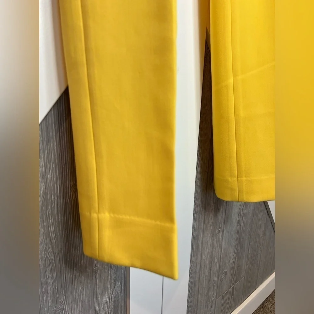 397. Banana Republic Bright Yellow Logan Dress pants 2 - Picture 2 of 6